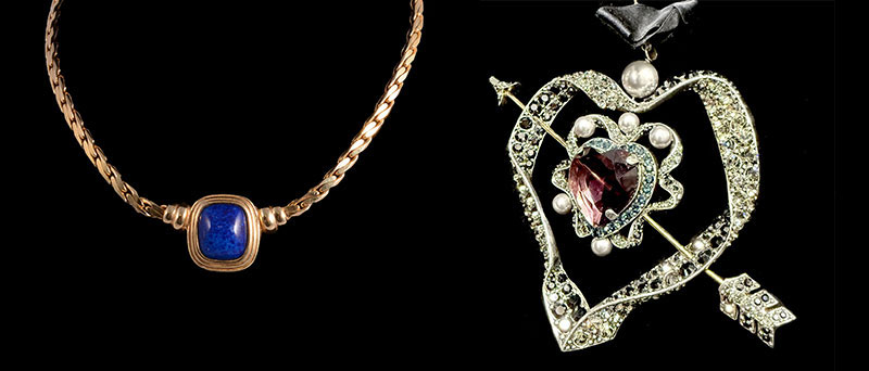 Dior necklace and Lanvin pendant