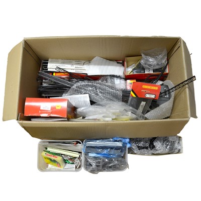 Lot 471 - A collection of OO gauge track, trackside accessories and control units