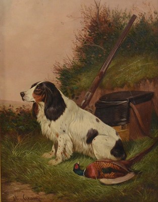 Lot 252 - Colin Graeme Roe, Gun dog and pheasant