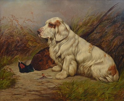 Lot 270 - Colin Graeme Roe, Retriever and pheasant