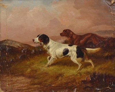 Lot 273 - Colin Graeme Roe, Two Retrievers in a landscape