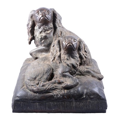 Lot 191 - After Charles Valton, Two Spaniels