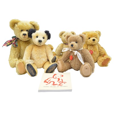 Lot 285 - Five bears, including Teddy Hermann and Clemens bear