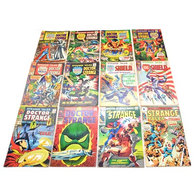 Lot 261A - Ten Marvel Comics 'Strange Tales' and two 'Doctor Strange'