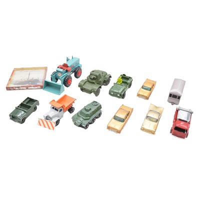 Lot 73 - Eleven loose die-cast models, including Lesney and Dinky