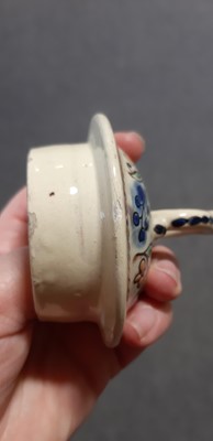 Lot 10 - Spode cabinet plate and a Thoune pottery coffee pot