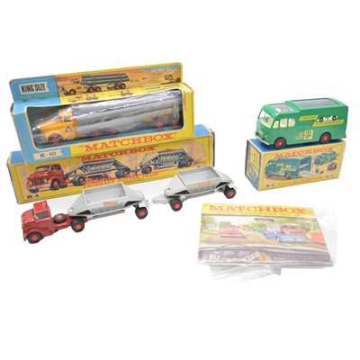 Lot 103 - Three Lesney Matchbox King models, K-4, K-5, K-10, boxed