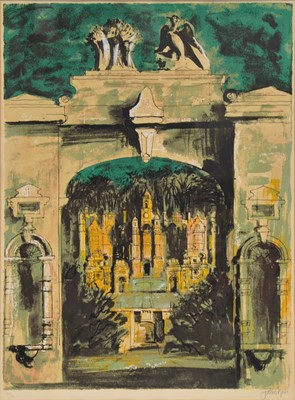 Lot 357 - John Piper, Harlaxton through the Gate