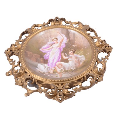 Lot 116 - Two Viennese painted porcelain dishes, after Paul Thumann