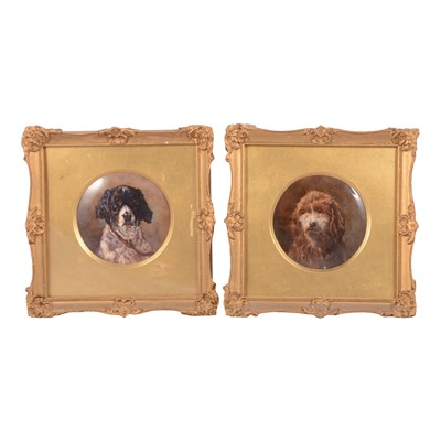 Lot 118 - Two Royal Worcester circular plaques painted by Horace Price, 1913