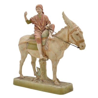 Lot 1 - Czechoslovakian figure of an Arab boy on a donkey