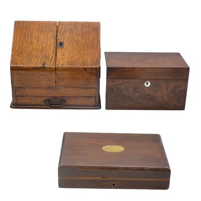 Lot 150 - Five Victorian boxes