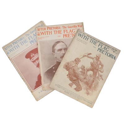 Lot 155 - Spy cartoons; military prints; With The Flag to Pretoria magazines.