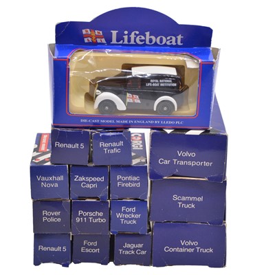 Lot 24 - Fourteen Corgi die-cast models, with Lledo RNLI model