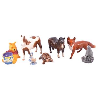 Lot 59 - Beswick, Wade and other animal figurines