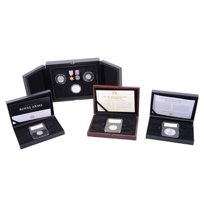 Lot 200 - D-Day 80th Anniversary Silver Proof Sovereign Set and other silver proof coins.