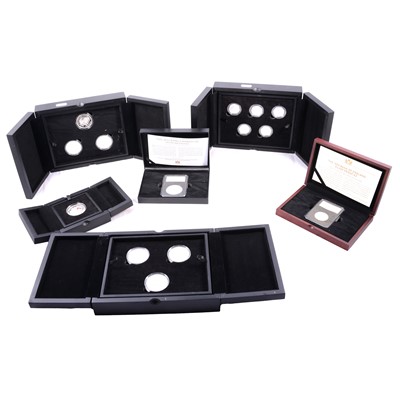 Lot 201 - King Charles III Coronation Silver Proof Five Pound Coin Set and other silver proof coins and sets.