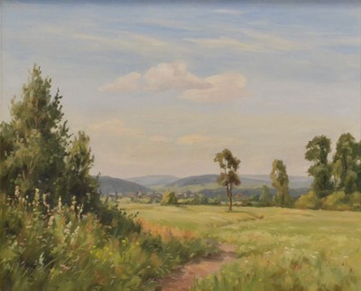 Lot 279 - M Blum, Summer landscape