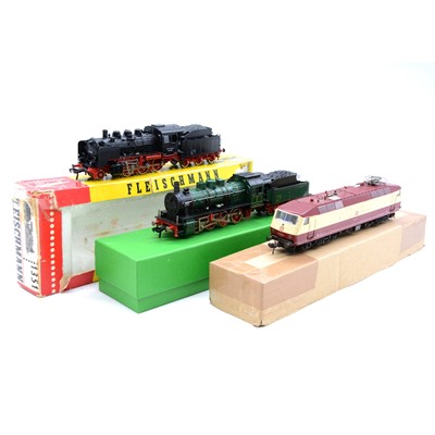 Lot 502 - Three Fleischmann HO gauge locomotives
