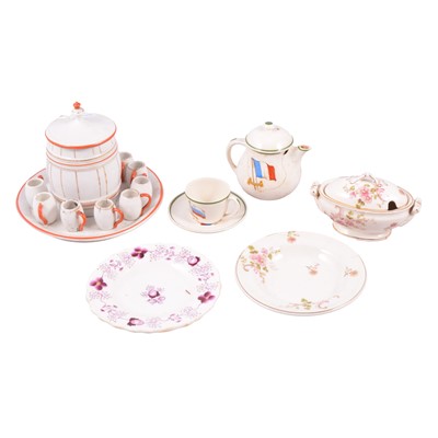 Lot 68 - Ridgways toy dinner service, Hampton pattern, and similar