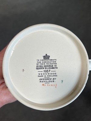 Lot 69 - Eric Ravilious for Wedgwood, a rare George VI Coronation mug