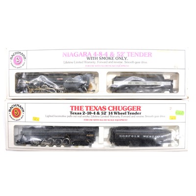 Lot 489 - Two Bachmann HO gauge steam locomotives, boxed
