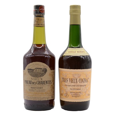 Lot 68 - Tres Vieux Cognac, Grande Fine Champagne; and a Pineau des Charentes