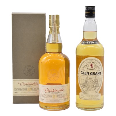 Lot 23 - Two 1L bottlings of single Highland malt whisky - Glen Grant and Glenkinchie