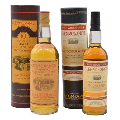 Lot 29 - Glenmorangie - a Port Wood Finish and a 10 year old bottling