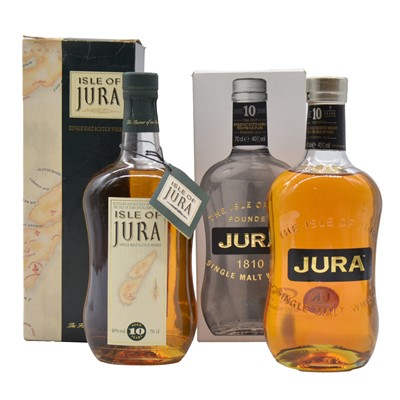 Lot 36 - Isle of Jura, 10 year old, two bottles of single malt whisky