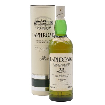 Lot 46 - Laphroaig, 10 year old, single Islay malt whisky, pre-Royal Warrant