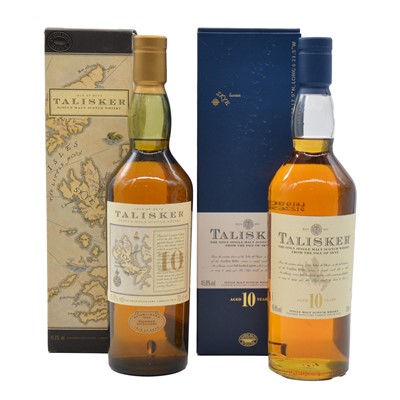 Lot 60 - Talisker, 10 year old, single malt whisky, two bottlings