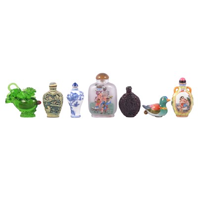 Lot 143a - An interesting collection of mostly Chinese snuff bottles