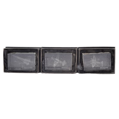 Lot 54 - Crystal Visions, fifteen sets of crystal Aero paperweights, boxed.