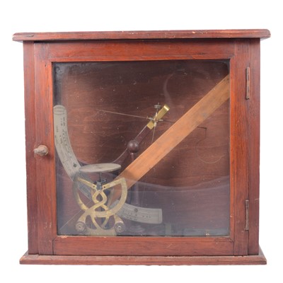 Lot 145 - Set of scales by John Nesbitt Ltd, Manchester, in a wooden case