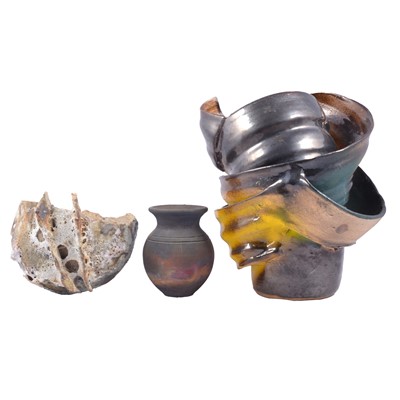 Lot 161 - Three studio pottery vessels