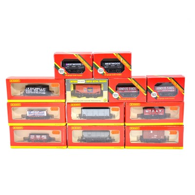 Lot 453 - Twelve Hornby and Wrenn OO gauge wagons, boxed