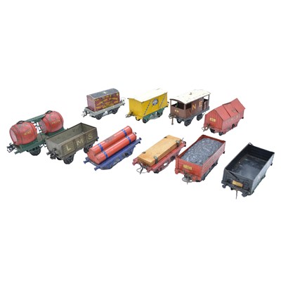 Lot 382 - Ten Hornby O gauge freight wagons