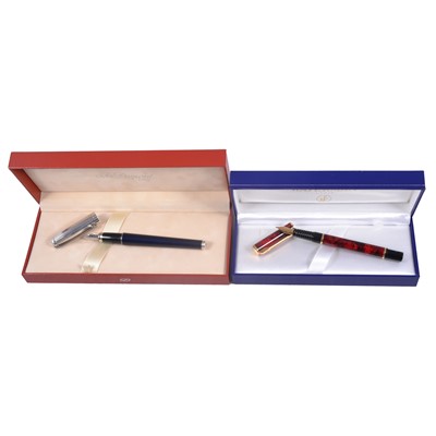 Lot 236 - S T Dupont Fidelio fountain pen and a Waterman Exclusive fountain pen