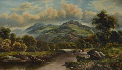 Lot 306 - F A Barrett, A pair of river landscapes