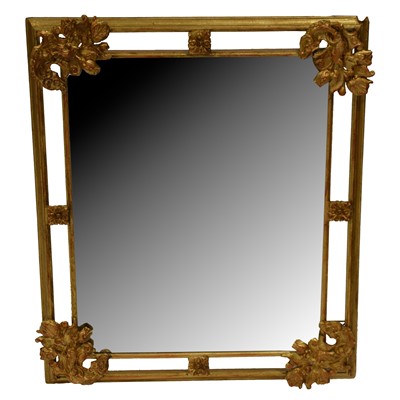 Lot 438 - Modern gilt framed wall mirror