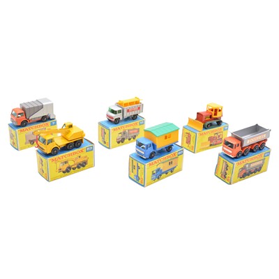 Lot 84 - Six Lesney Matchbox die-cast models, 7, 11, 16, 51, 60, 63, boxed