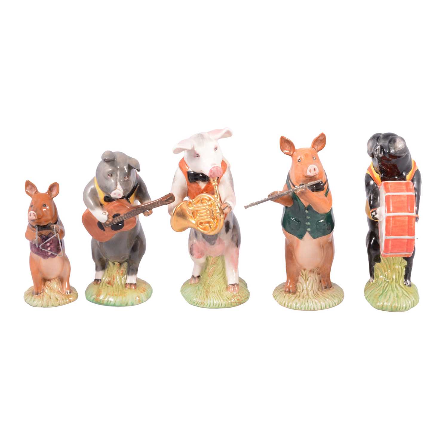 Lot 38 - Thirteen Beswick Pig Promenade figurines.