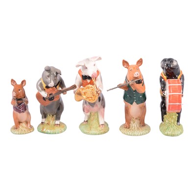Lot 38 - Thirteen Beswick Pig Promenade figurines.