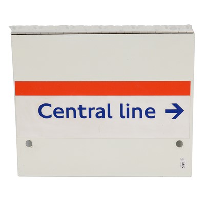 Lot 177A - TFL Central Line platform direction signage