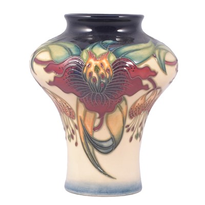 Lot 103 - Nicola Slaney for Moorcroft Pottery, 'Anna Lily' a design trial vase