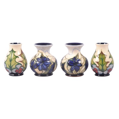 Lot 108 - Moorcroft Pottery, two pairs of vases