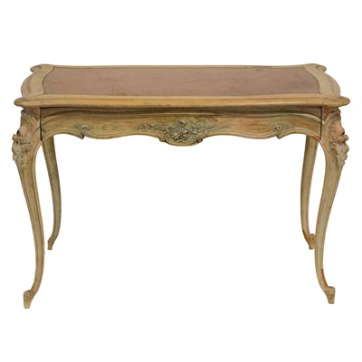 Lot 425 - French stripped walnut writing table