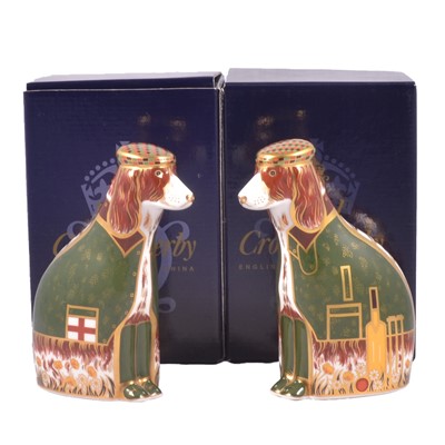 Lot 4 - Two Royal Crown Derby paperweights - English Spaniel