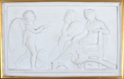 Lot 77 - After Bertel Thorvaldsen, a Parian ware plaque